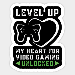 Funny Video Game Joystick Player Love Sticker